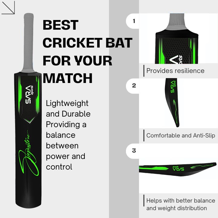 Plastic Cricket Bat Sarasports 2