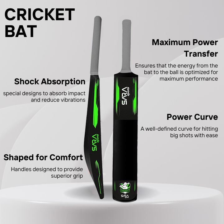 Plastic Cricket Bat Sarasports 3